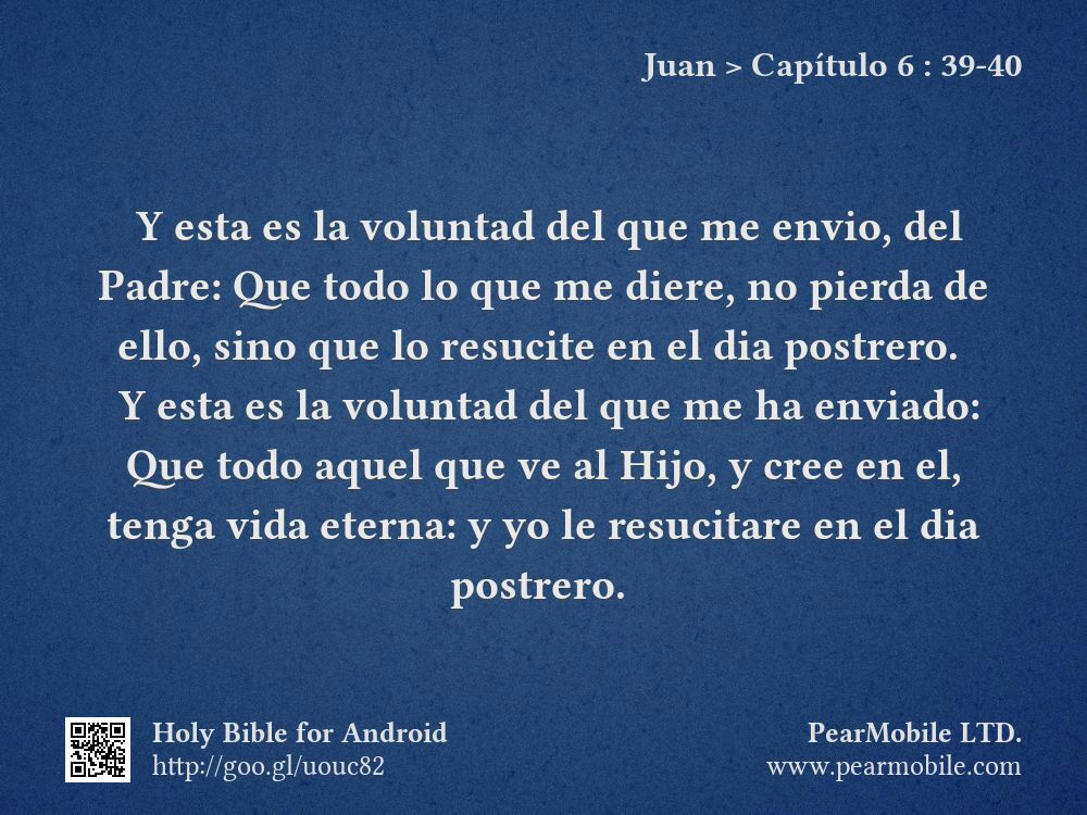 Juan, Capítulo 6:39-40